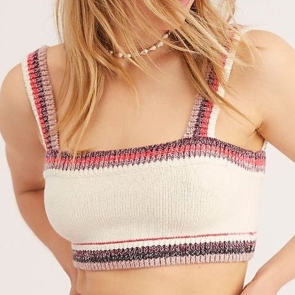 Free People Tops - NWT Free People In the Sun Brami Crop Top Knit Sm